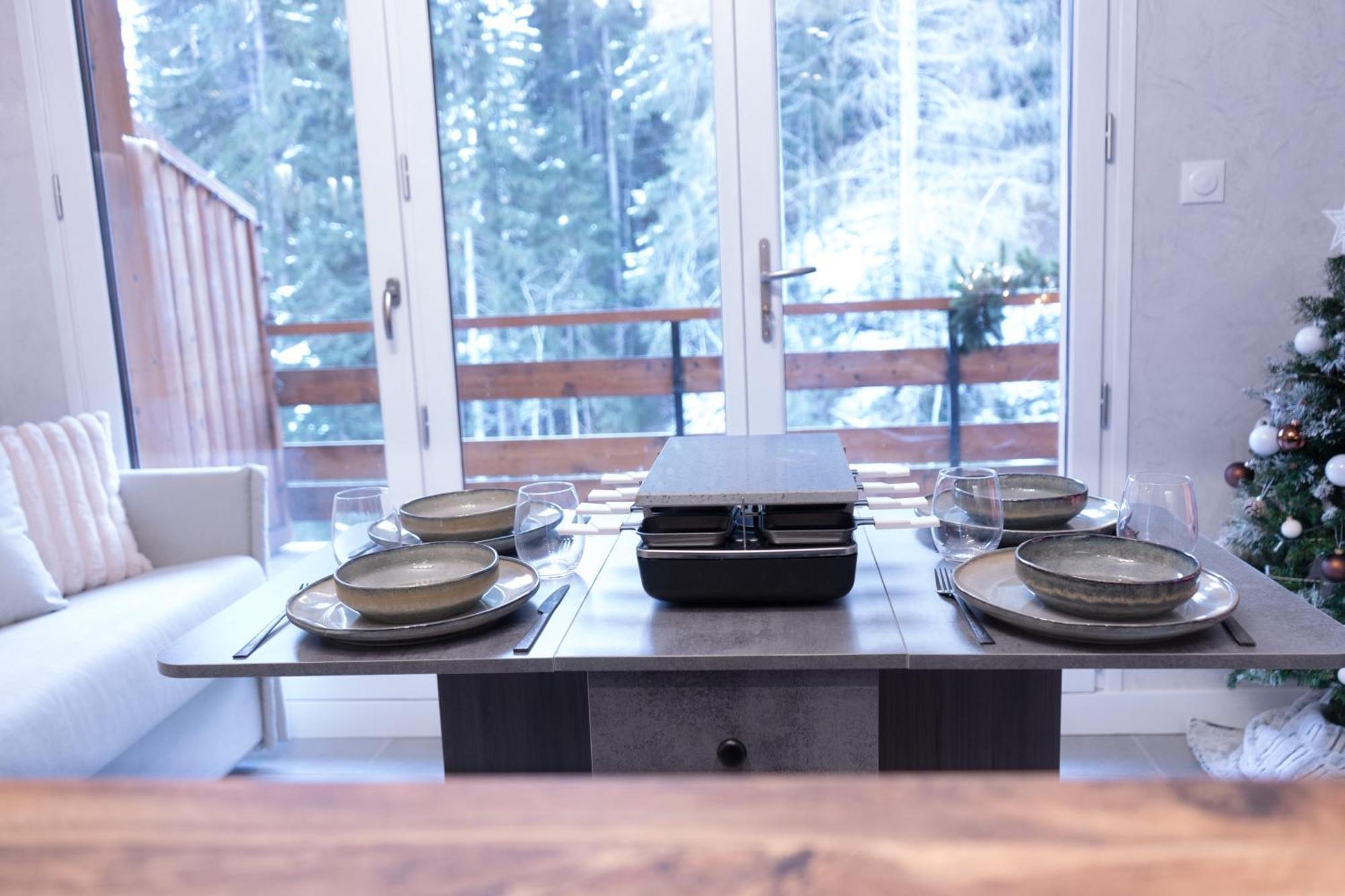 Studio Cabine Au Loup Blanc Avec Vue Mont Blanc Сен-Жерве-ле-Бен Екстериор снимка
