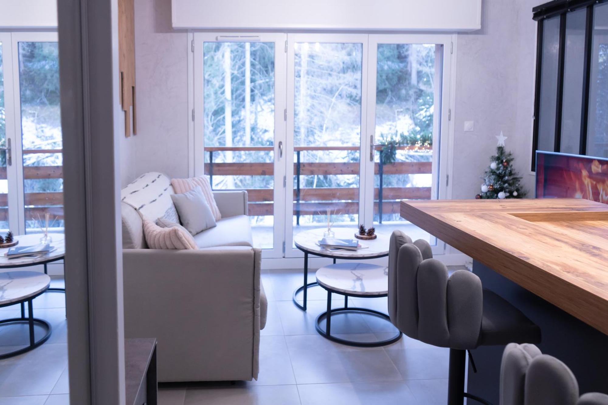 Studio Cabine Au Loup Blanc Avec Vue Mont Blanc Сен-Жерве-ле-Бен Екстериор снимка