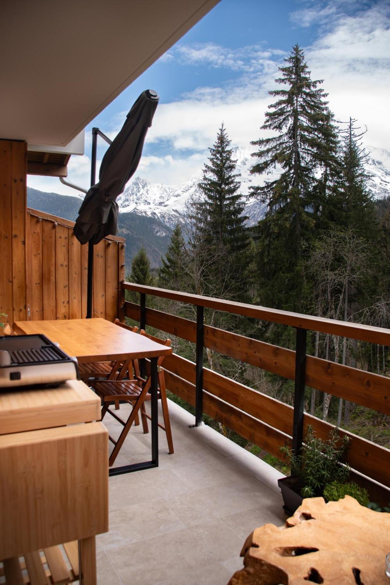 Studio Cabine Au Loup Blanc Avec Vue Mont Blanc Сен-Жерве-ле-Бен Екстериор снимка