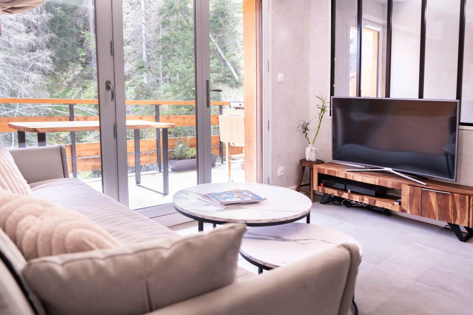 Studio Cabine Au Loup Blanc Avec Vue Mont Blanc Сен-Жерве-ле-Бен Екстериор снимка