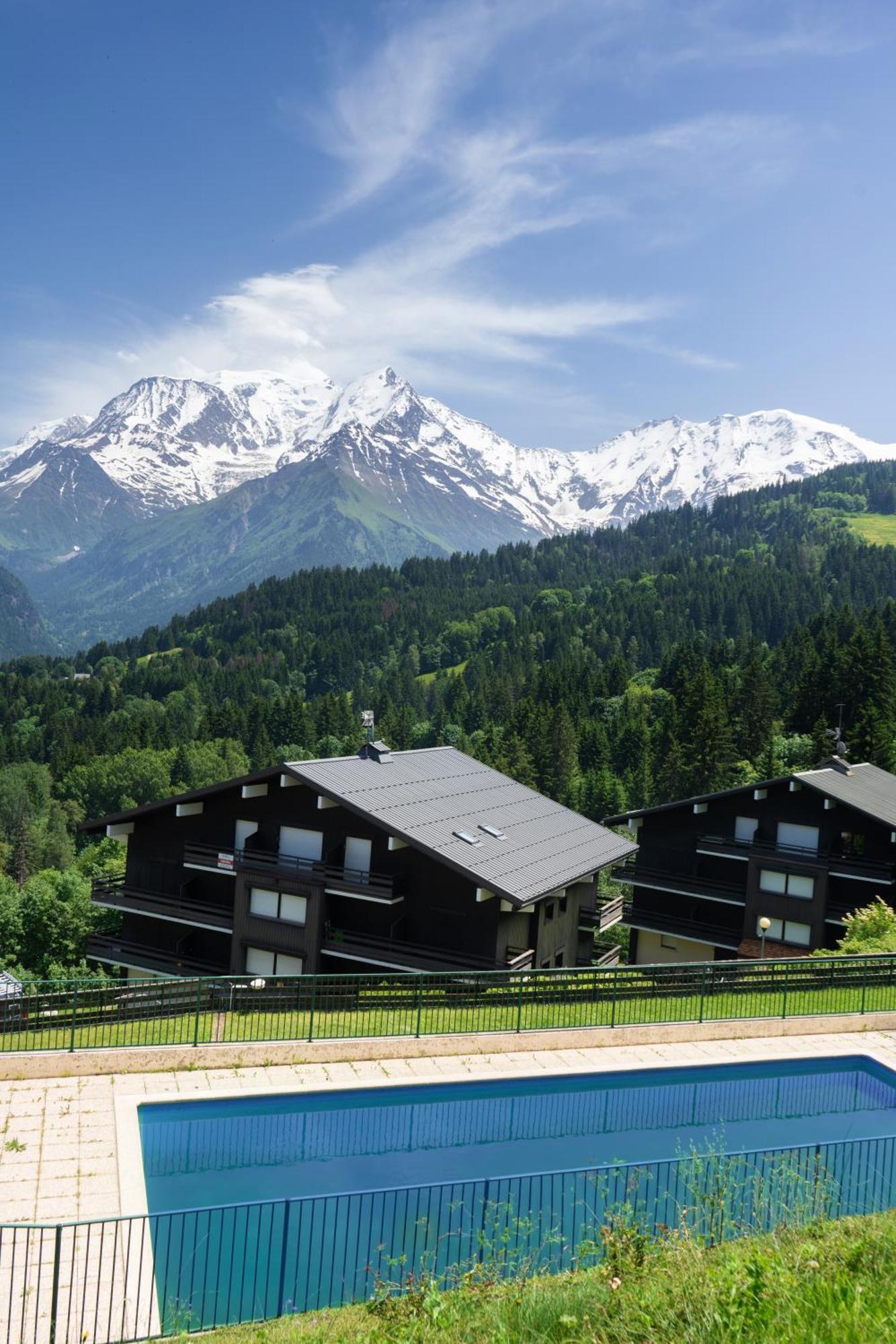 Studio Cabine Au Loup Blanc Avec Vue Mont Blanc Сен-Жерве-ле-Бен Екстериор снимка